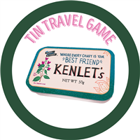 Tin Travel Game Badge