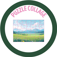 Puzzle Collage Craft Badge